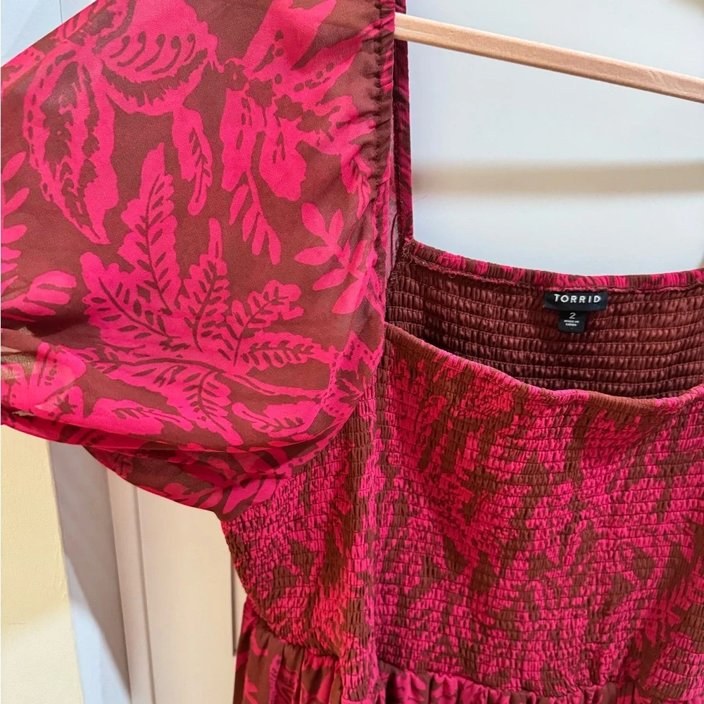 Torrid Red Floral Maxi Dress - Picture 2 of 4